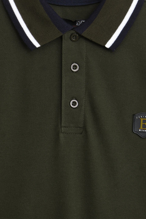 Jacquard Collar Polo