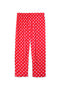 Girls Viscose Polka Dots Bottle Neck Suit - Red