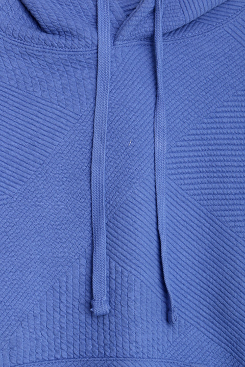 Men Branded Pullover Hoodie - Blue