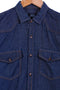 Men Denim Shirt Double Pocket MDS23-02 - M/Blue