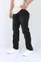 Man branded Straight Fit Denim Jeans - Black