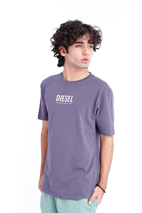 Men Branded Graphic Tee - D/Grey