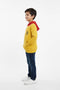 Boys Branded Pullover Hoodie - Mustard
