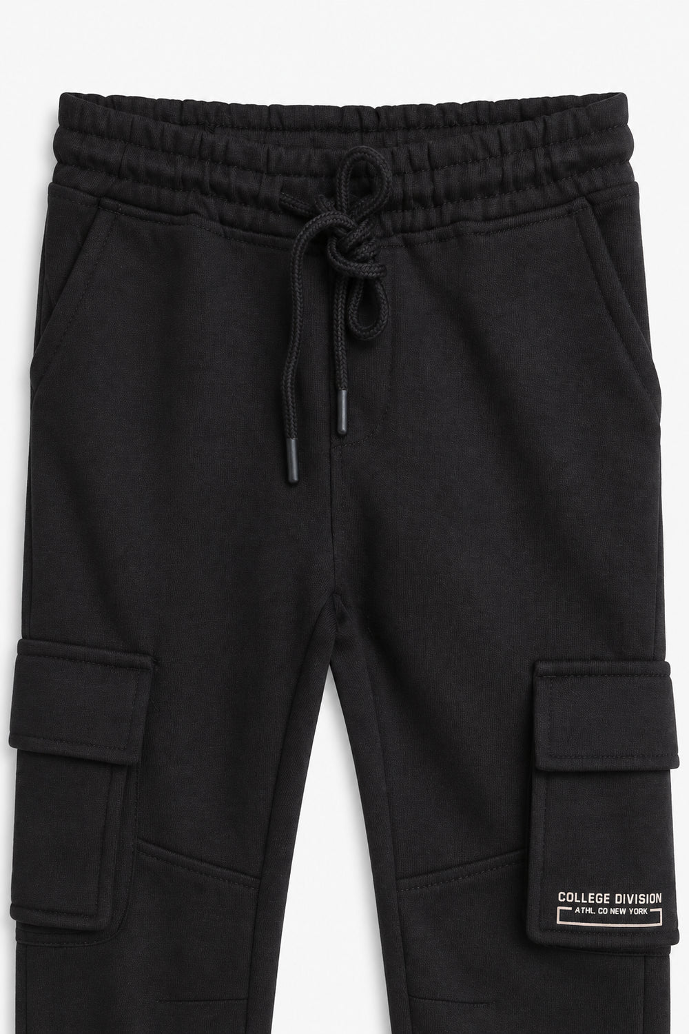 Boys Branded Cargo Trouser - Black