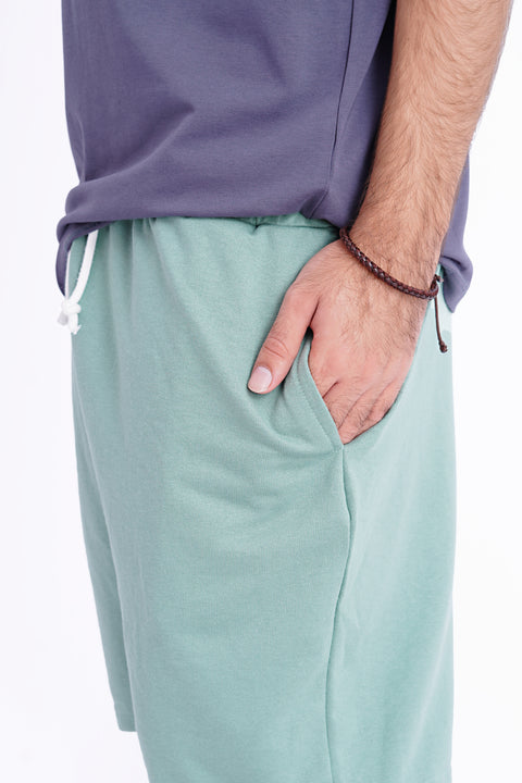 Men Branded Short - Green