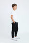 Boys Branded Fleece Trouser - Black