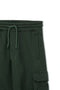 Men branded Cargo Trouser - D/Green