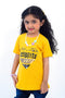 Girls Graphic T-Shirt GT24#018 - Mustard