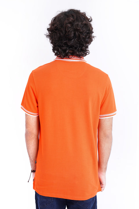Jacquard Collar Polo