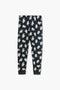 Girls Branded Graphic Trouser - Black