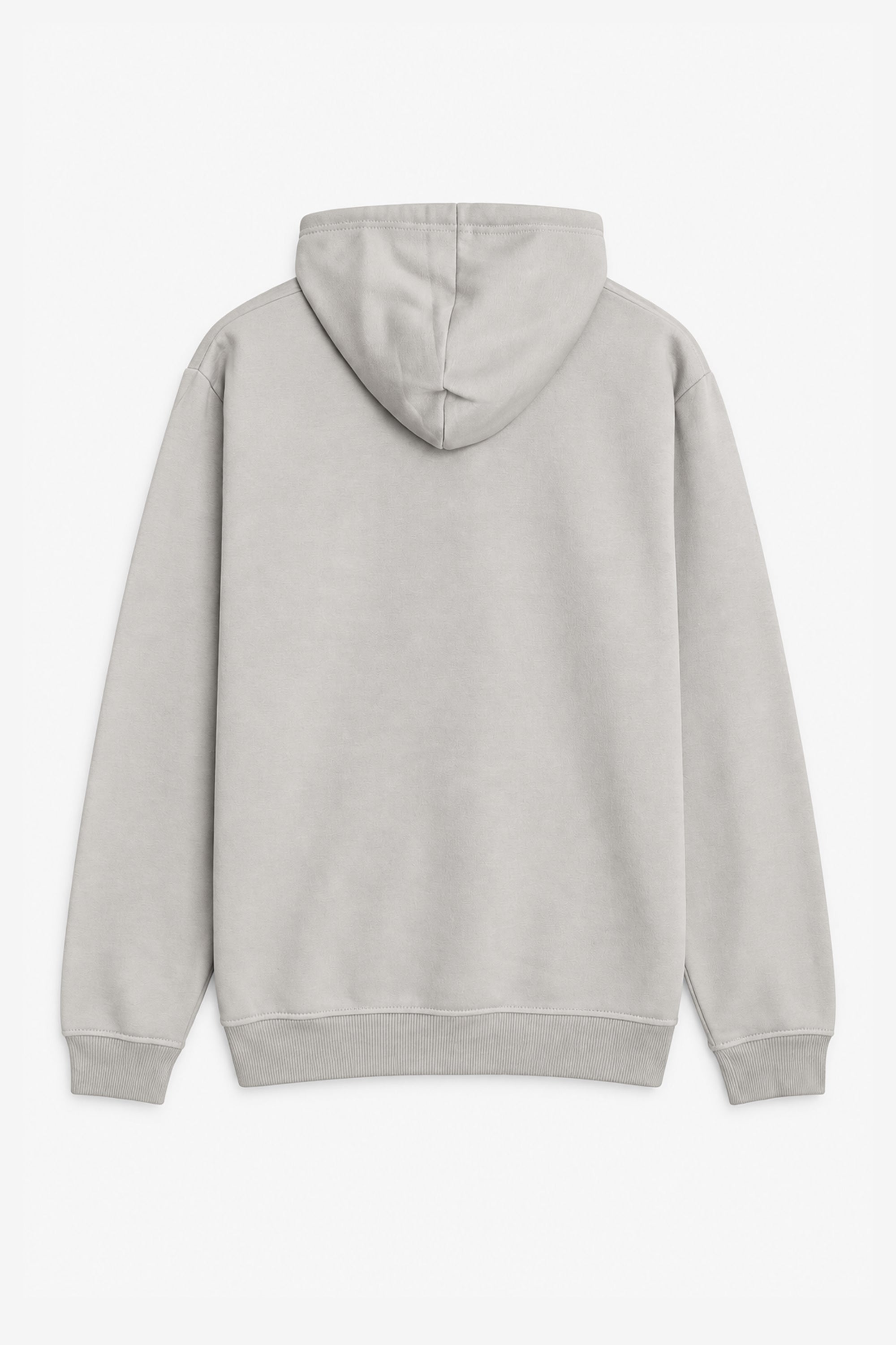 Men Branded Graphic Pullover Hoodie - L/Beige