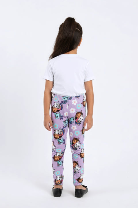 Girls Branded Graphic Legging - Purple