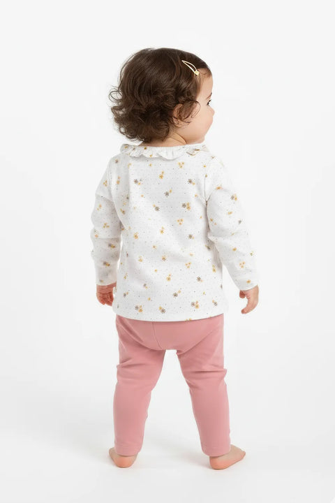 Girls Branded Graphic T-Shirt F/S - White