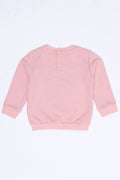 Girls Branded Embellish Terry Sweatshirt - Pink
