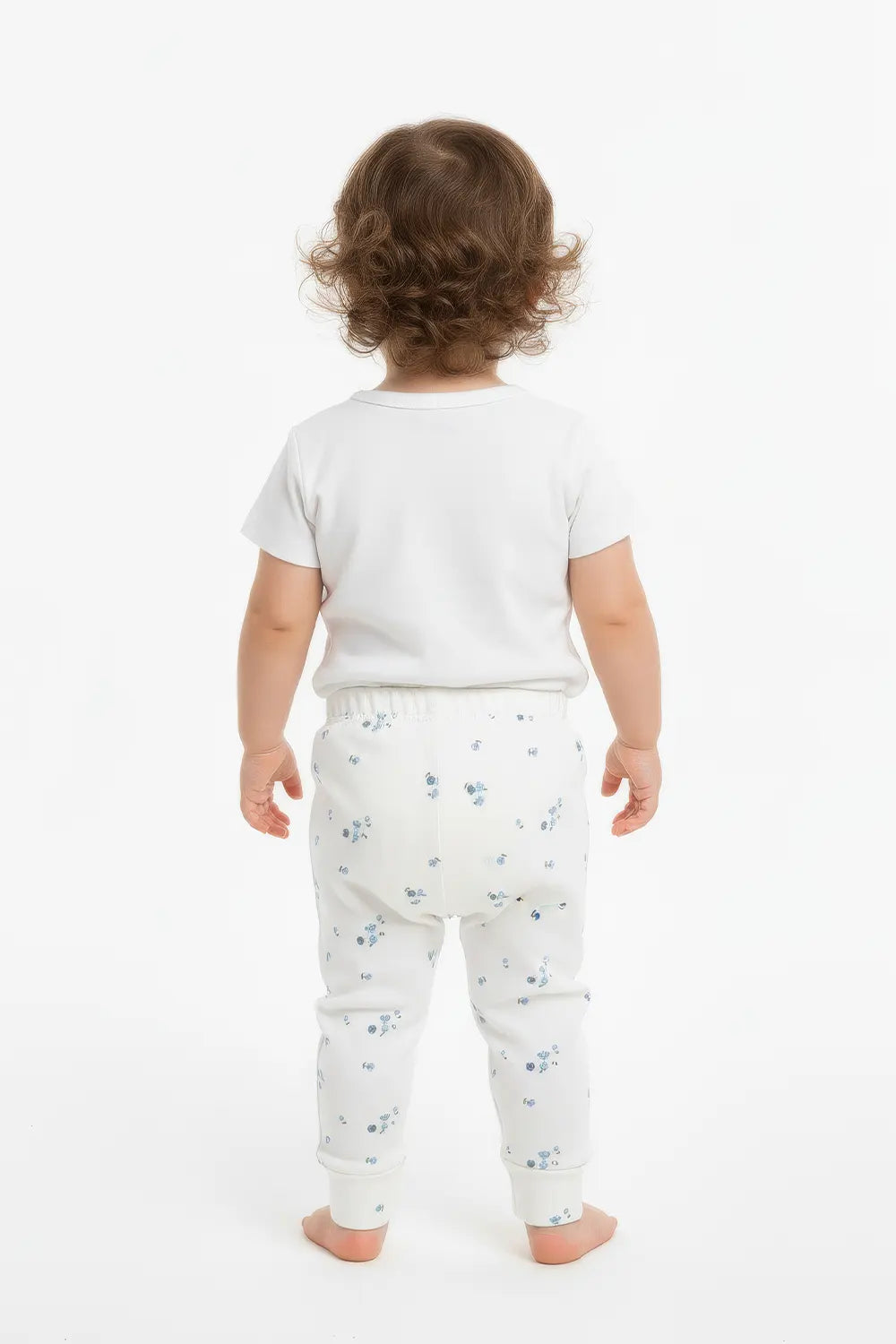 Girls Branded Trouser - White