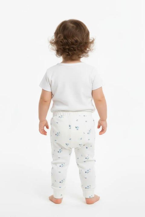 Girls Branded Trouser - White
