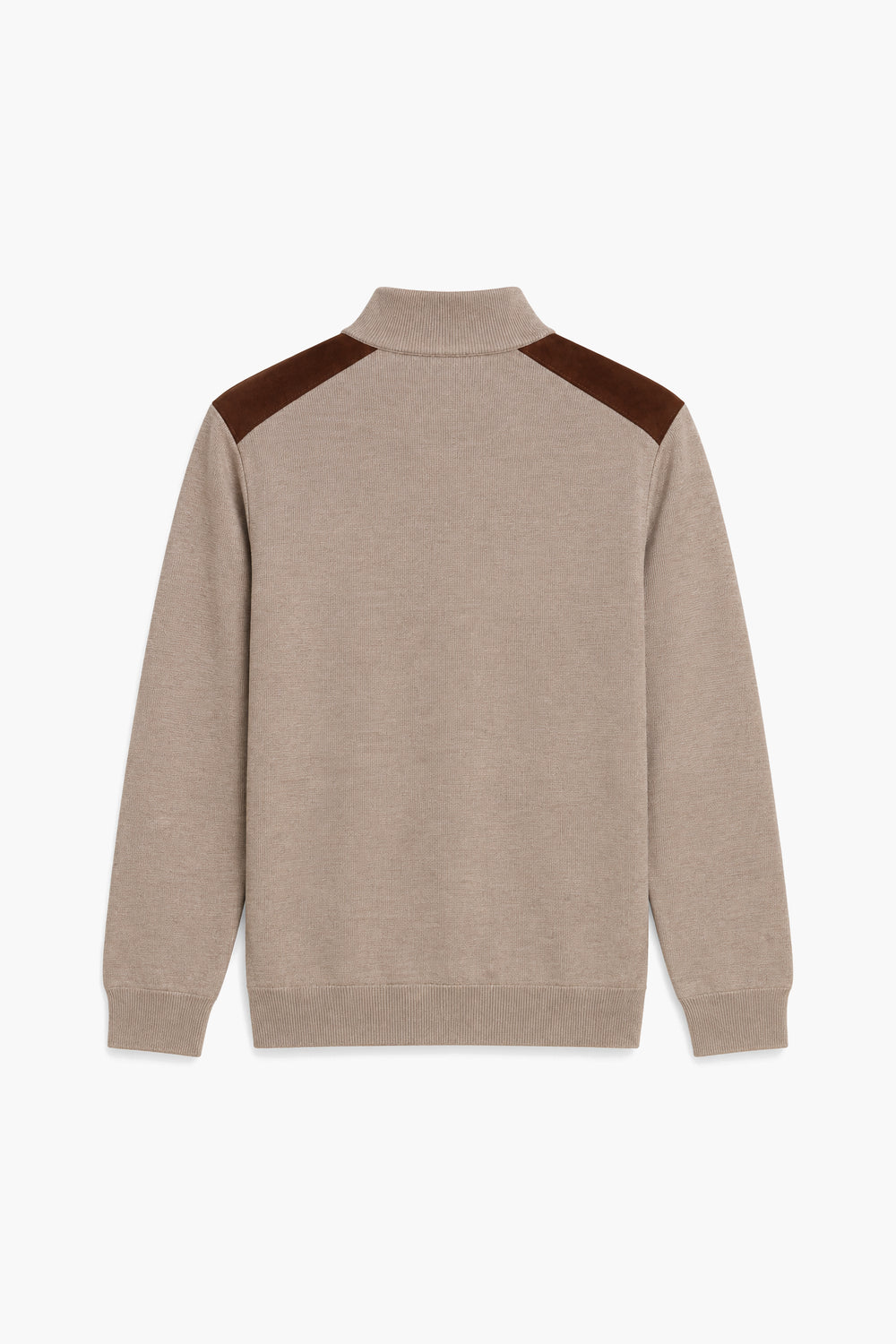Men Branded Mockneck - Brown