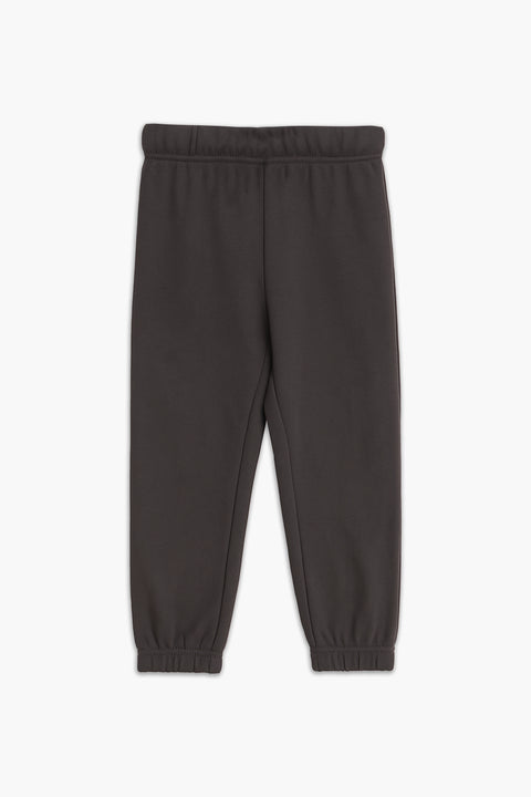 Boys Branded Terry Trouser - Charcoal