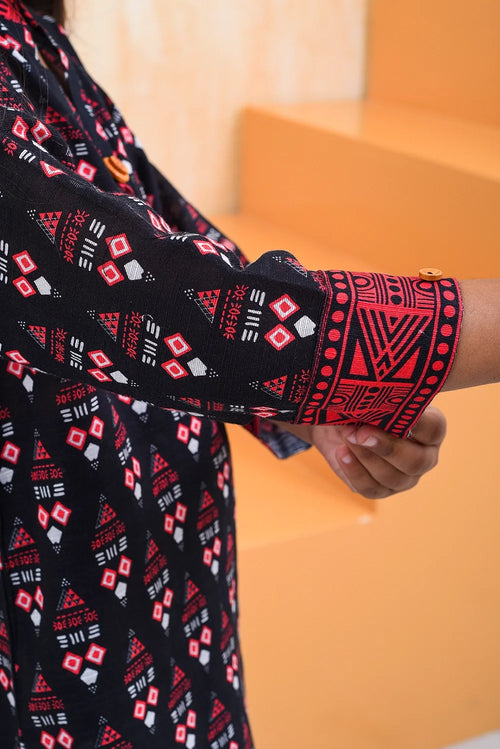 2 PIECE PRINTED KHADDAR SUIT