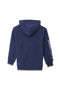 Boys Branded Fleece Zipper Hoodie  - Navy