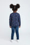 Girls Branded Graphic T-Shirt F/S - Navy