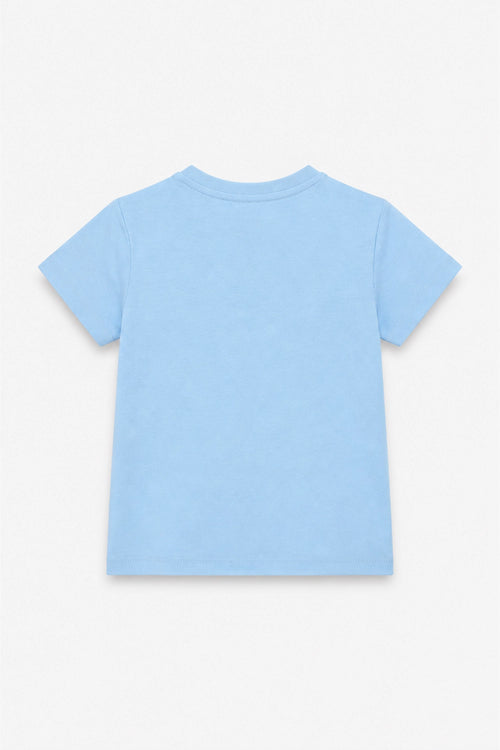 Girls Branded Graphic T-Shirt - SKYBLUE