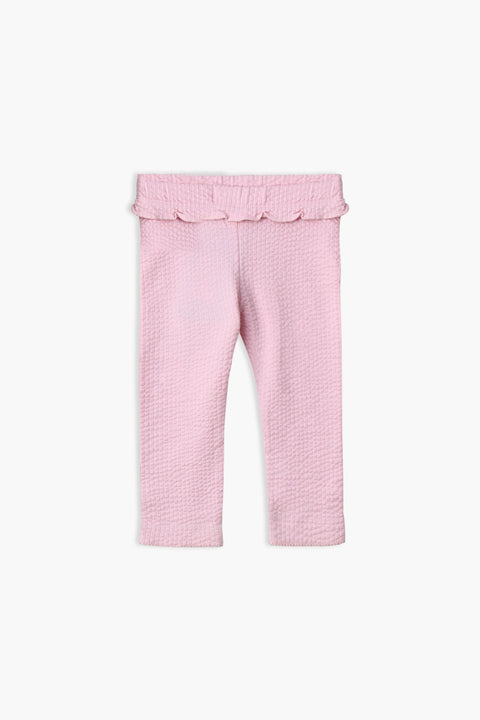 Girls Branded Capri - Pink