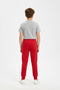 Boys Pique Trouser - Red