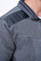 Men Exst Zipper Mockneck MZPPR12 - Charcoal