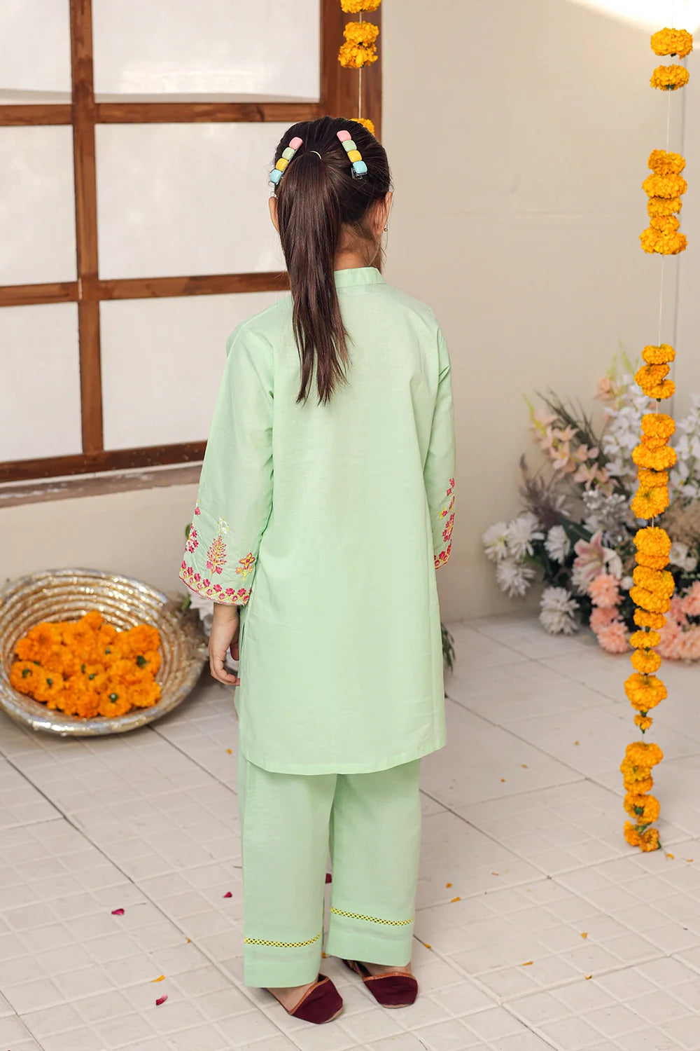 2 PIECE EMB LAWN SUIT