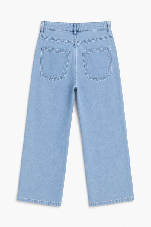 Boy Branded loose fit Denim Pant - L/BLUE