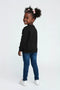 Girls Branded Embellish Sweatshirt - Black