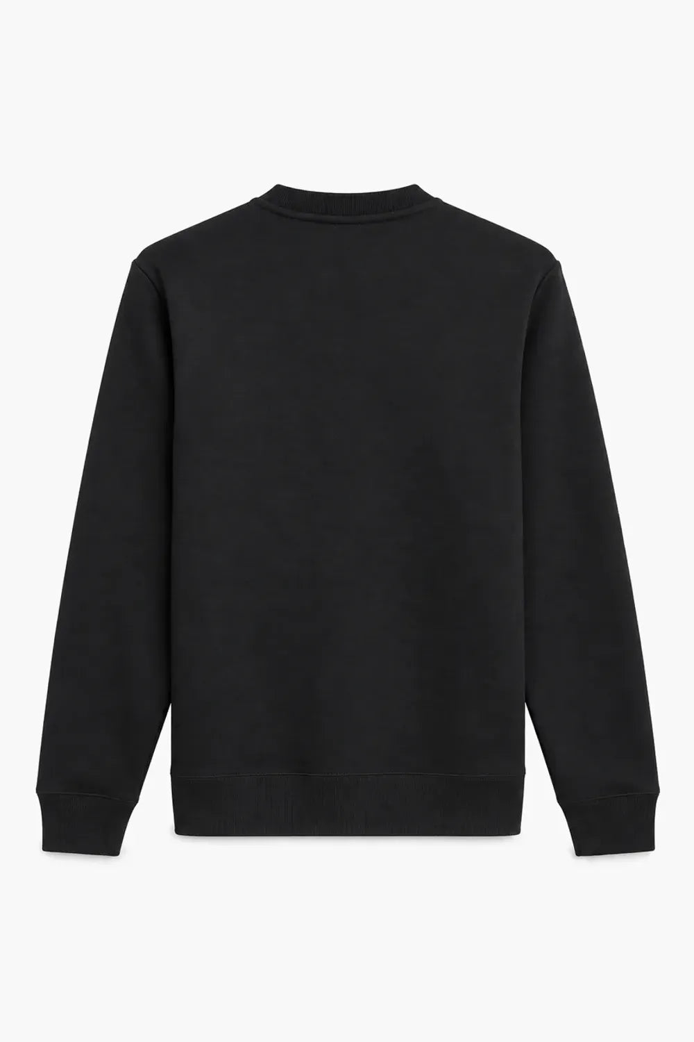 Men Breanded Fleece Sweatshirt - Black