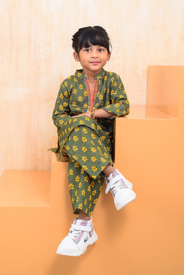 2 PIECE PRINTED KHADDAR SUIT