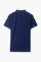 Men Branded Tipping Polo - Navy