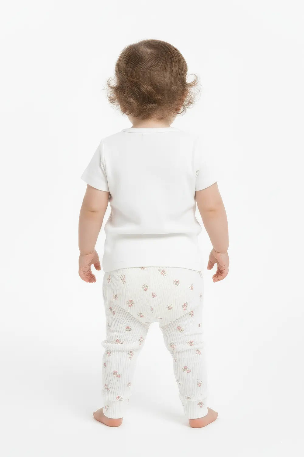 Girls Branded Trouser - White