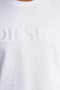 Men Branded Embroidered Tee - White