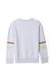 Women Branded Rainbow Stripes Sweatshirt - Heather Grey