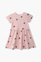 Girls Branded Graphic Frock - L/Pink