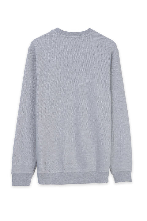 Men Double Pique Sweatshirt MS04 - Heather Grey