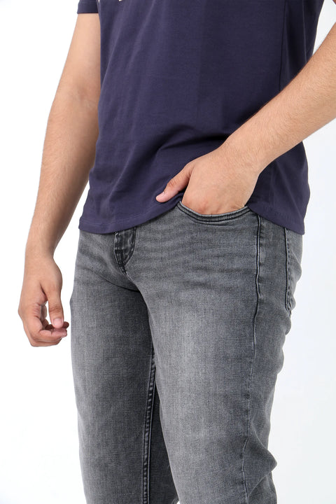 Man Old Navy Straight Fit Denim Jeans - D/Grey