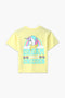 Girls Branded Graphic T-Shirt - Yellow