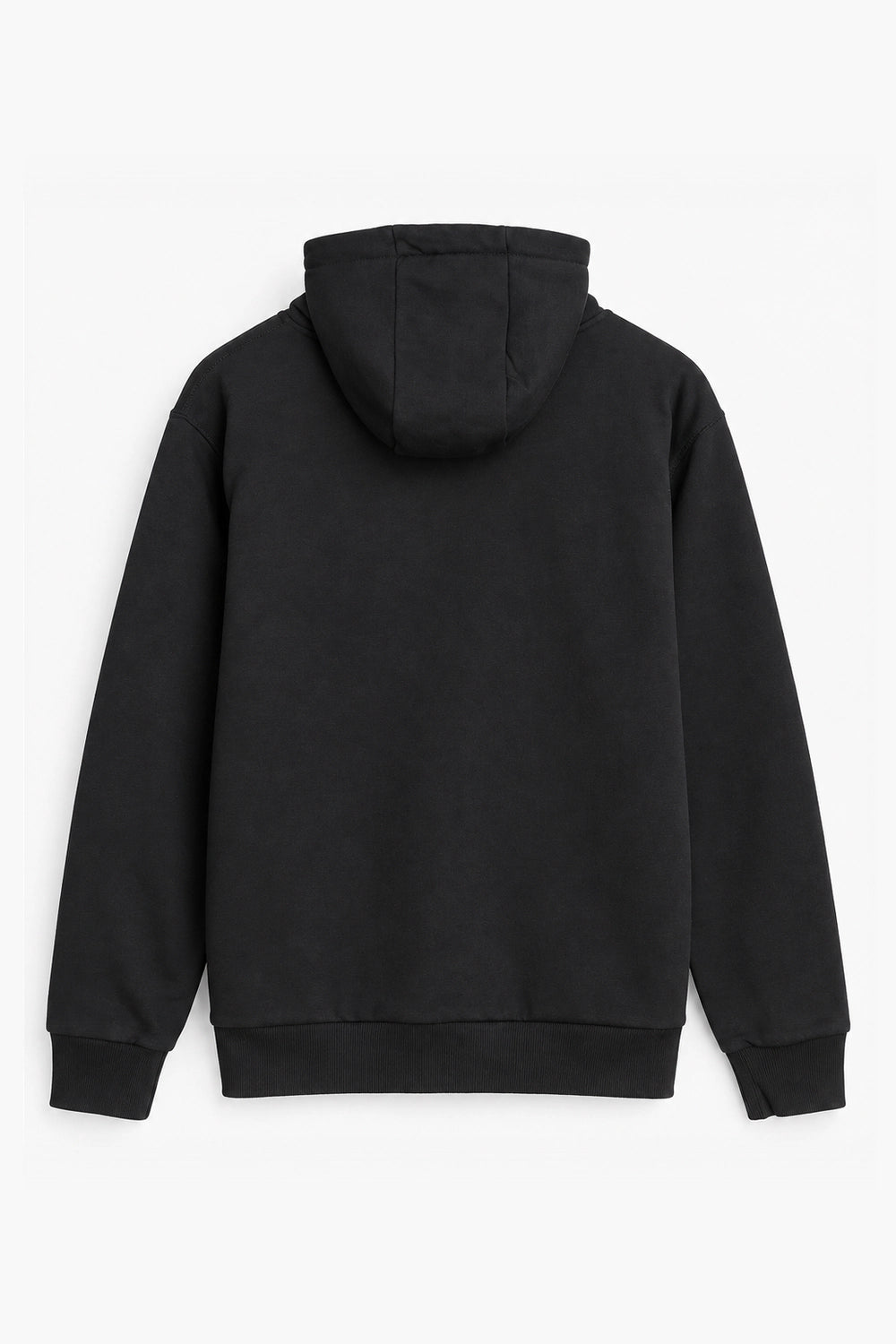 Men Branded Hoodie Zipper - Black