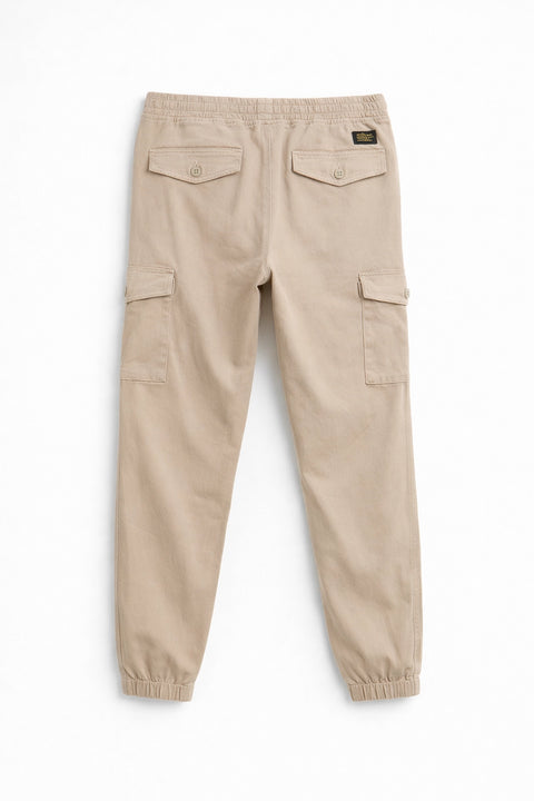 Men Branded Cargo Trouser - Khaki