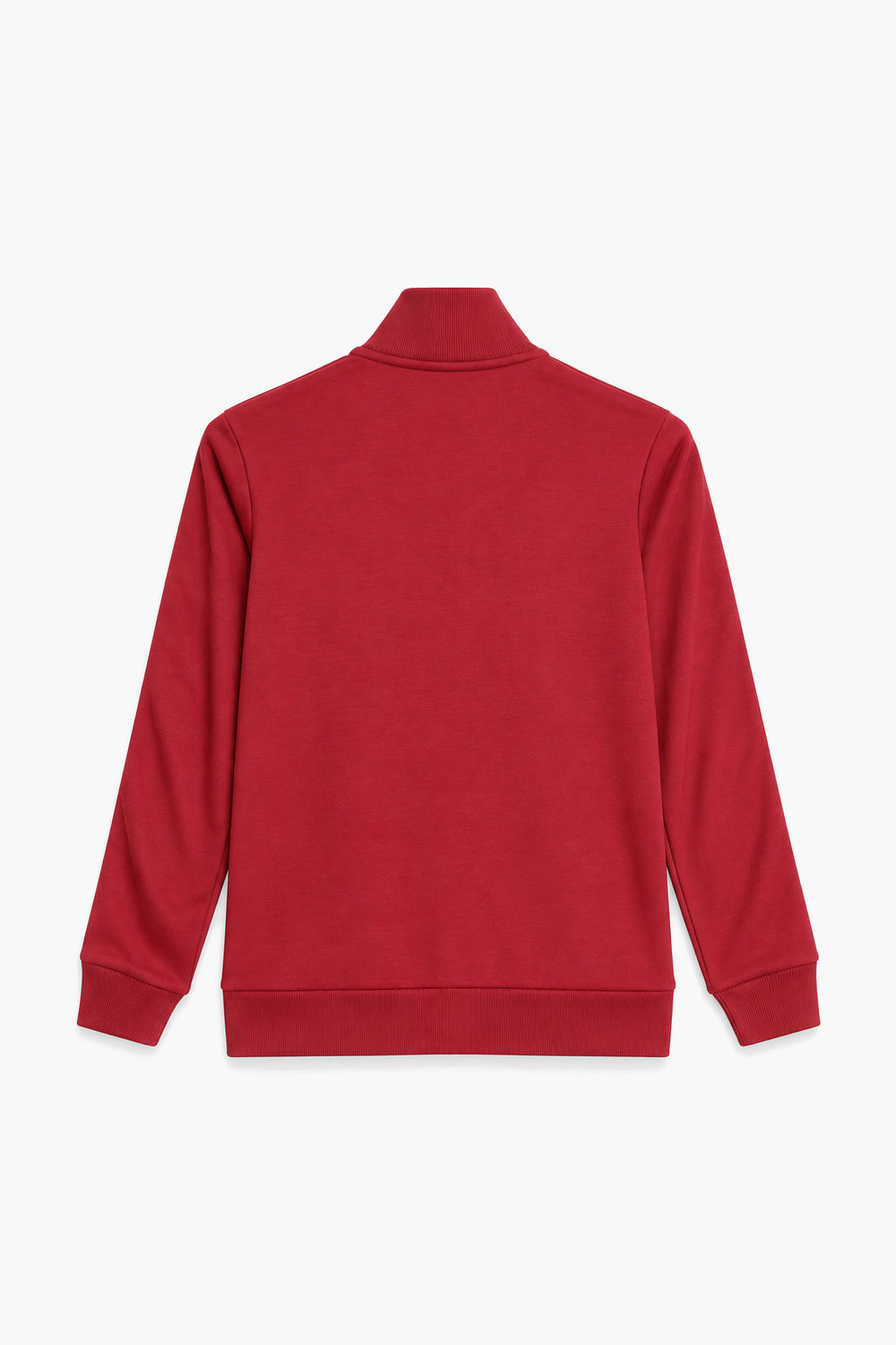 Women Branded Interlock Zipper - Red