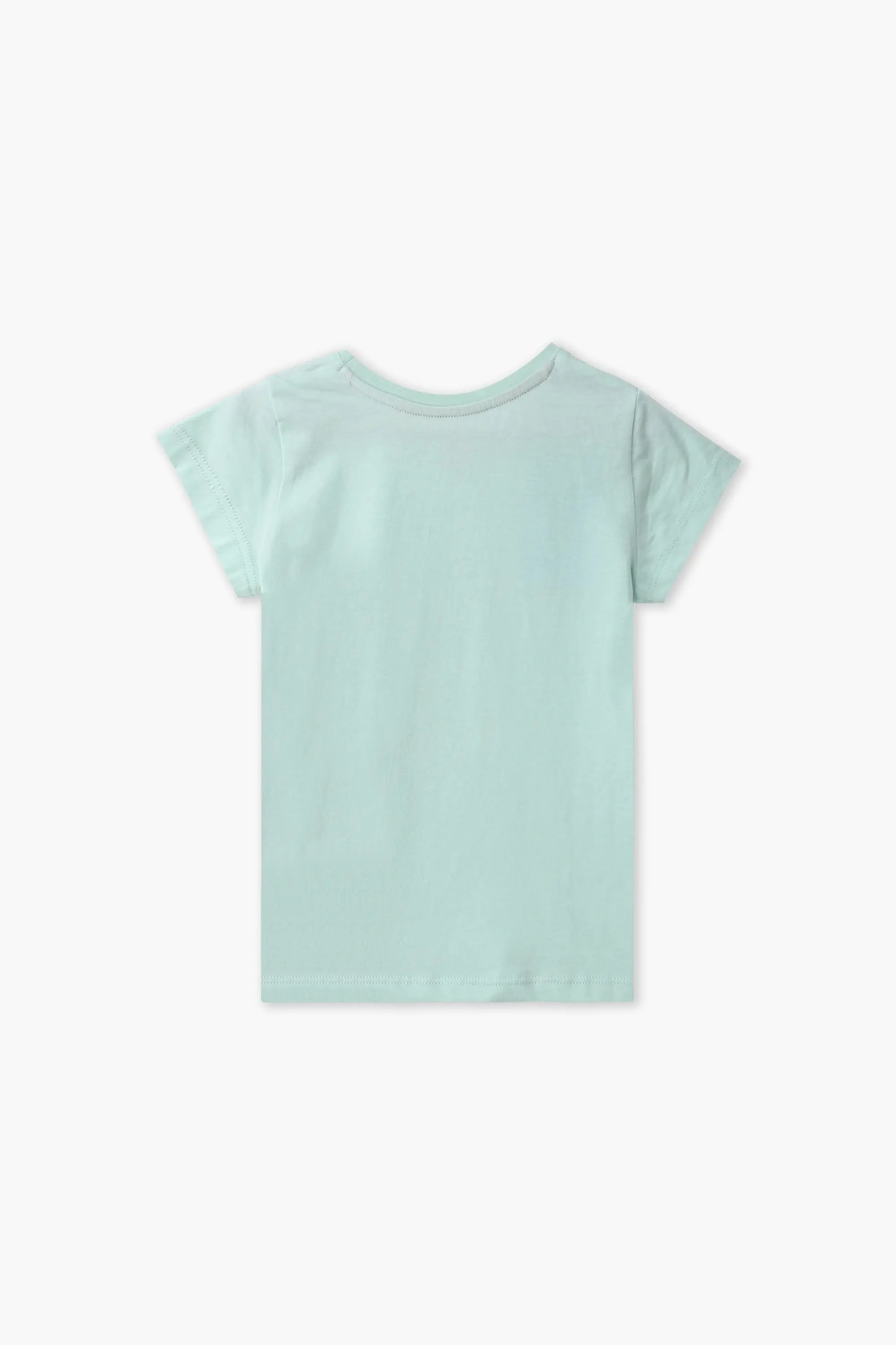 Girls Branded Graphic T-Shirt - L/Green