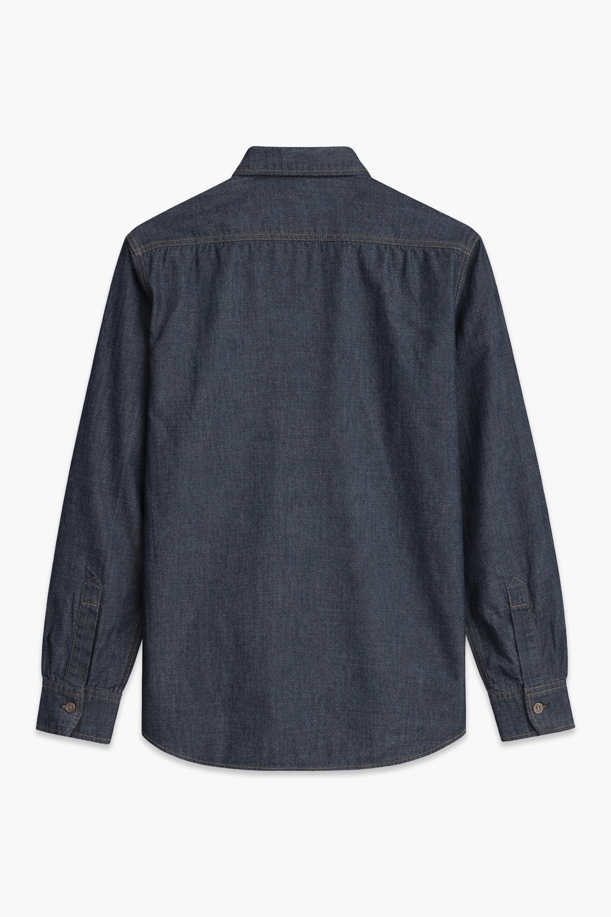 Men Denim Shirt DBP Pocket MDS23-03 - D/Grey