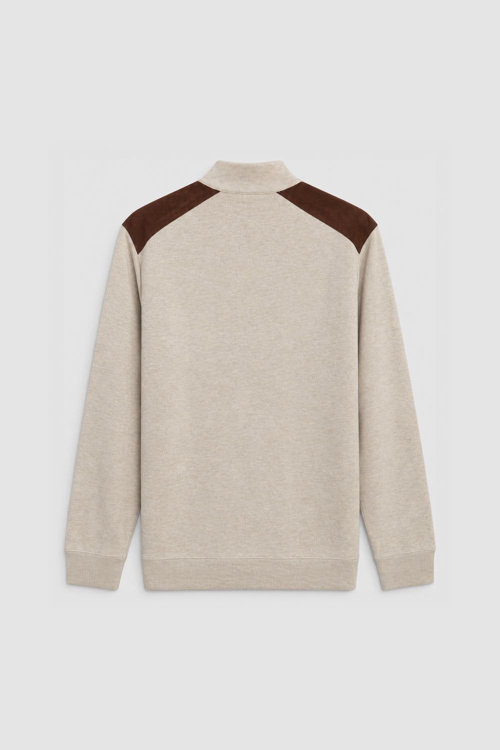 Men Branded Mockneck - L/Brown
