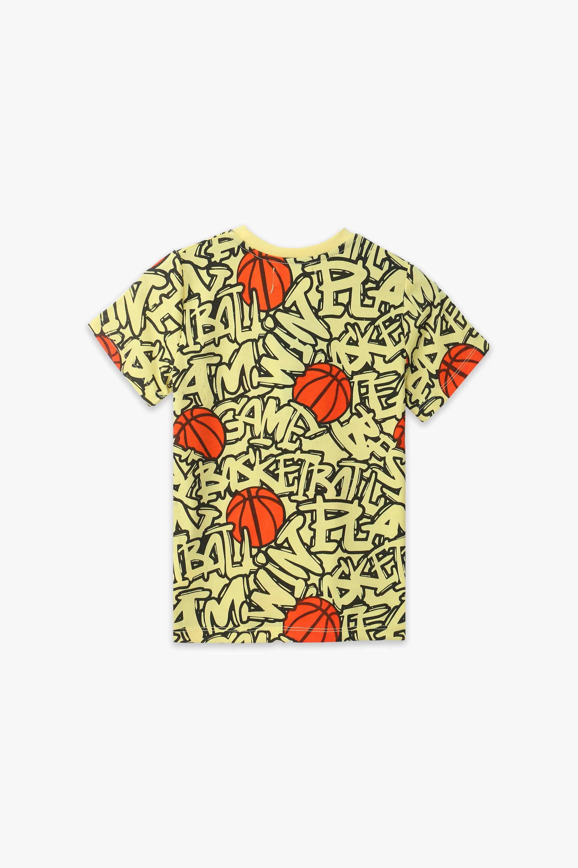 Boys Branded Graphic T-Shirt - Yellow