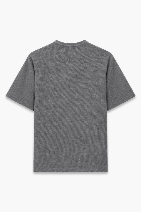 Men Branded jersay T-Shirt - Charcoal
